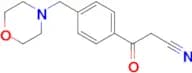 3-(4-MORPHOLIN-4-YLMETHYL-PHENYL)-3-OXO-PROPIONITRILE