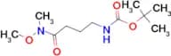TERT-BUTYL 3-(N-METHOXY-N-METHYLCARBAMOYL)PROPYLCARBAMATE