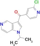 (2-CHLOROPYRIDIN-4-YL)(1-ISOPROPYL-1H-PYRROLO[3,2-C]PYRIDIN-3-YL)METHANONE