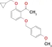 1-(2-(CYCLOPROPYLMETHOXY)-6-(4-METHOXYBENZYLOXY)PHENYL)ETHANONE