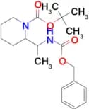 TERT-BUTYL 2-(1-(((BENZYLOXY)CARBONYL)AMINO)ETHYL)PIPERIDINE-1-CARBOXYLATE