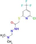 (6-Chloro-4-trifluoromethyl-pyridin-2-ylsulfanyl)-acetic acid [1-dimethylamino-meth-(E)-ylidene]-h…