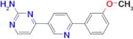 4-[6-(3-Methoxy-phenyl)-pyridin-3-yl]-pyrimidin-2-ylamine