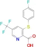 3-(4-Fluoro-phenylsulfanyl)-5-trifluoromethyl-pyridine-2-carboxylic acid