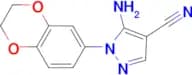 5-Amino-1-(2,3-dihydro-benzo[1,4]dioxin-6-yl)-1H-pyrazole-4-carbonitrile