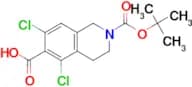 2-(tert-Butoxycarbonyl)-5,7-dichloro-1,2,3,4-tetrahydroisoquinoline-6-carboxylic acid