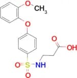 3-((4-(2-methoxyphenoxy)phenyl)sulfonamido)propanoic acid
