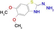 2-hydrazino-5,6-dimethoxy-1,3-benzothiazole