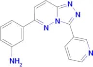 [3-(3-pyridin-3-yl[1,2,4]triazolo[4,3-b]pyridazin-6-yl)phenyl]amine