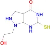 1-(2-hydroxyethyl)-6-mercapto-1,5-dihydro-4{H}-pyrazolo[3,4-{d}]pyrimidin-4-one