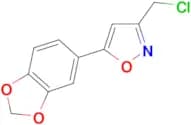 5-(1,3-benzodioxol-5-yl)-3-(chloromethyl)isoxazole