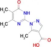 1-(4,5-dimethyl-6-oxo-1,6-dihydropyrimidin-2-yl)-5-methyl-1H-pyrazole-4-carboxylic acid