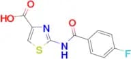 2-[(4-Fluorobenzoyl)amino]-1,3-thiazole-4-carboxylic acid