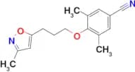 3,5-dimethyl-4-[3-(3-methylisoxazol-5-yl)propoxy]benzonitrile
