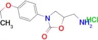 5-(aminomethyl)-3-(4-ethoxyphenyl)oxazolidin-2-one hydrochloride