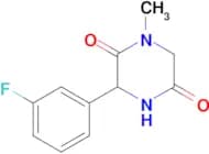 3-(3-fluorophenyl)-1-methylpiperazine-2,5-dione