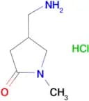 4-(aminomethyl)-1-methylpyrrolidin-2-one hydrochloride