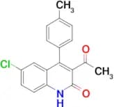 3-acetyl-6-chloro-4-(4-methylphenyl)quinolin-2(1H)-one