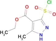 ethyl 5-(chlorosulfonyl)-3-methyl-1H-pyrazole-4-carboxylate