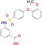 3-((4-(2-methoxyphenoxy)phenyl)sulfonamido)benzoic acid