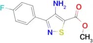 methyl 4-amino-3-(4-fluorophenyl)isothiazole-5-carboxylate