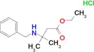 ETHYL 3-(BENZYLAMINO)-3-METHYLBUTANOATE HCL