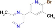 2-(6-BROMO-5-METHYLPYRIDIN-3-YL)-6-METHYLPYRAZINE