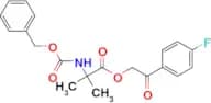 2-BENZYLOXYCARBONYLAMINO-2-METHYLPROPIONIC ACID 2-(4-FLUOROPHENYL)-2-OXO-ETHYL ESTER