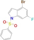 1-(BENZENESULFONYL)-4-BROMO-6-FLUORO-1H-INDOLE