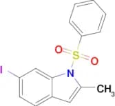 1-(BENZENESULFONYL)-6-IODO-2-METHYL-1H-INDOLE