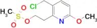 2-[3-(CHLOROMETHYL)-6-METHOXYPYRIDIN-2-YL]ETHYL METHANESULFONATE