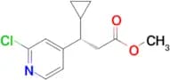 METHYL (3S)-3-(2-CHLOROPYRIDIN-4-YL)-3-CYCLOPROPYLPROPANOATE