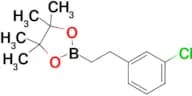 2-[2-(3-CHLOROPHENYL)ETHYL]-4,4,5,5-TETRAMETHYL-1,3,2-DIOXABOROLANE