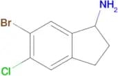 6-BROMO-5-CHLORO-2,3-DIHYDRO-1H-INDEN-1-AMINE
