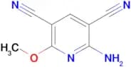 2-amino-6-methoxypyridine-3,5-dicarbonitrile