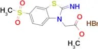 methyl 2-(2-imino-6-(methylsulfonyl)benzo[d]thiazol-3(2H)-yl)acetate hydrobromide