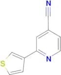 2-(thiophen-3-yl)pyridine-4-carbonitrile