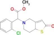 Methyl 2-(2-chlorophenyl)-2-{2-oxo-2H,4H,5H,6H,7H,7aH-thieno[3,2-c]pyridin-5-yl}acetate