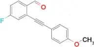 4-Fluoro-2-((4-methoxyphenyl)ethynyl)benzaldehyde