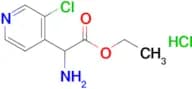 Ethyl 2-amino-2-(3-chloropyridin-4-yl)acetate hydrochloride