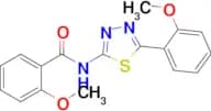 2-Methoxy-N-(5-(2-methoxyphenyl)-1,3,4-thiadiazol-2-yl)benzamide