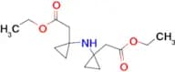Ethyl 2-(1-{[1-(2-ethoxy-2-oxoethyl)cyclopropyl]amino}cyclopropyl)acetate