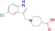 1-[(5-chloro-1H-indol-3-yl)methyl]piperidine-4-carboxylic acid