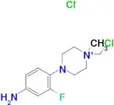 4-(4-amino-2-fluorophenyl)-1-(chloromethyl)-1-methylpiperazin-1-ium chloride
