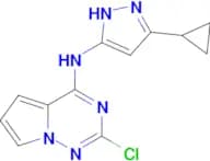 N-{2-chloropyrrolo[2,1-f][1,2,4]triazin-4-yl}-5-cyclopropyl-1H-pyrazol-3-amine