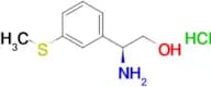 (S)-2-Amino-2-(3-(methylthio)phenyl)ethanol hydrochloride