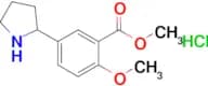 Methyl 2-methoxy-5-(pyrrolidin-2-yl)benzoate hydrochloride