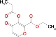 Ethyl 4-oxo-3-(propionyloxy)-4H-pyran-2-carboxylate