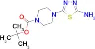 tert-butyl 4-(5-amino-1,3,4-thiadiazol-2-yl)piperazine-1-carboxylate