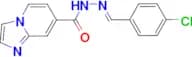 N'-[(4-chlorophenyl)methylene]imidazo[1,2-a]pyridine-7-carbohydrazide
